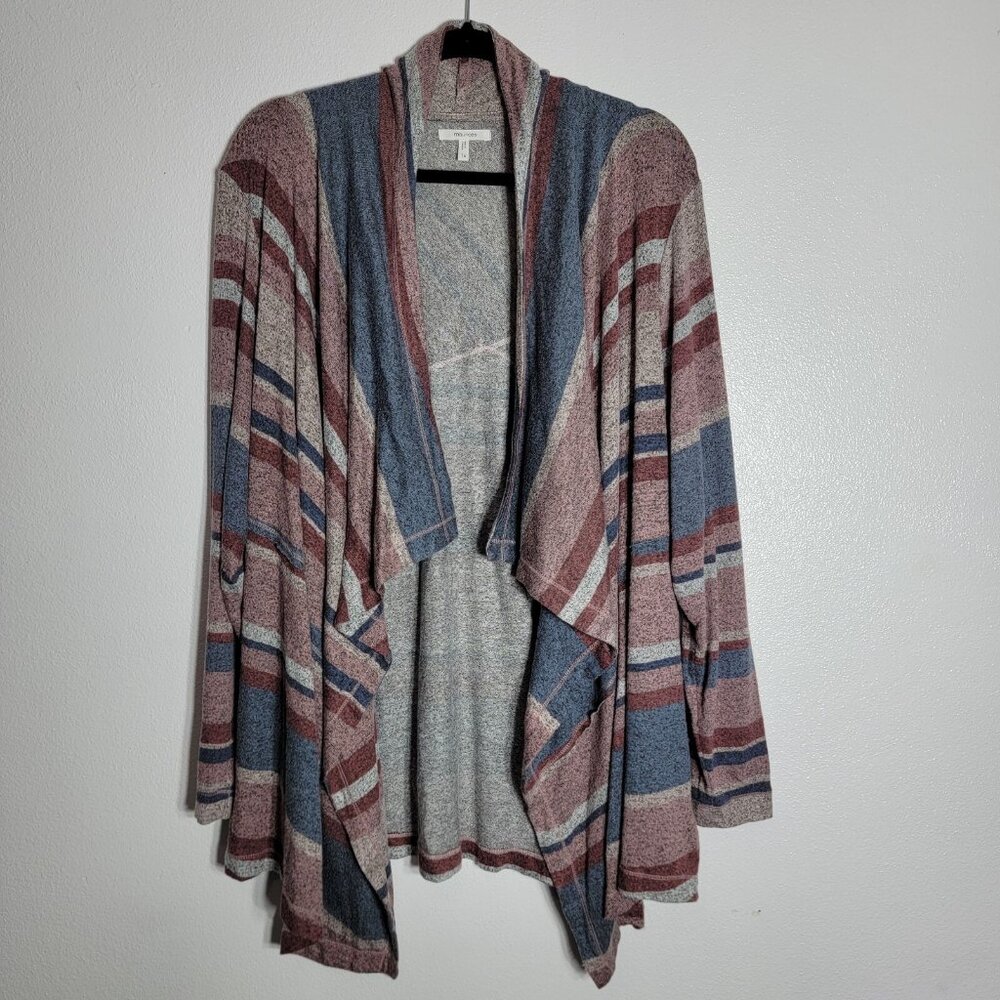 Maurices Open Front Cardigan Sweater Plus Size 1X Pockets‎ Soft Stretch Rayon